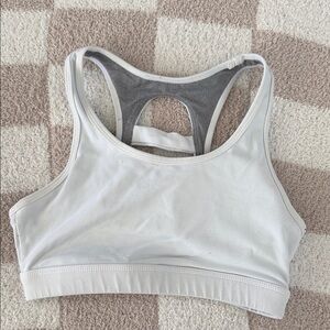 Born Primitive White Racerback Sports Bra